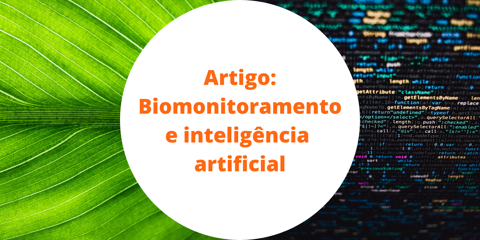 Imagem: Artigo: Biomonitoramento e inteligência artificial em benefício da pesquisa brasileira