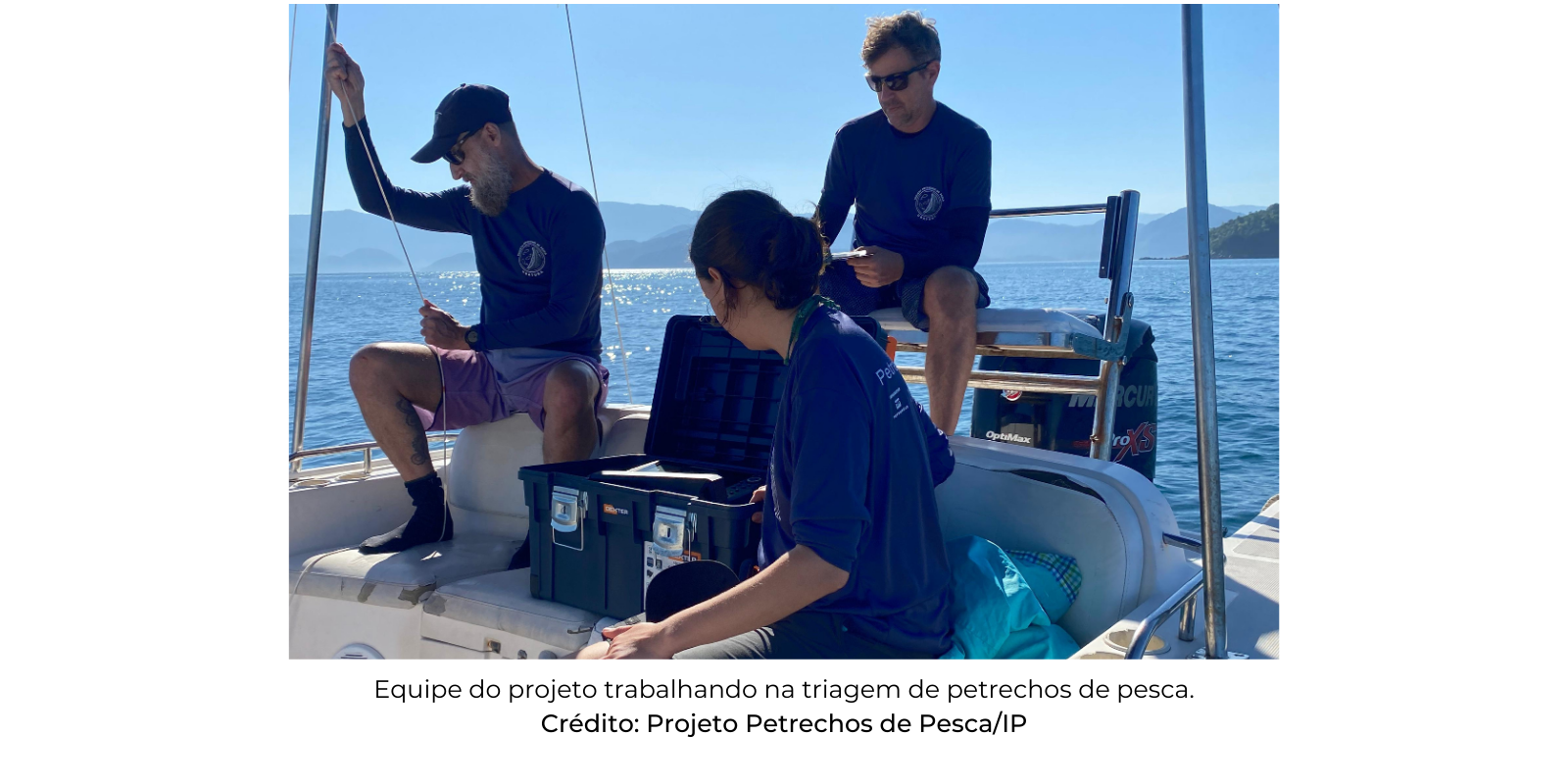 Projeto Petrechos de Pesca avança na gestão de resíduos marinhos no Parque Estadual Ilha Anchieta, em Ubatuba (SP)