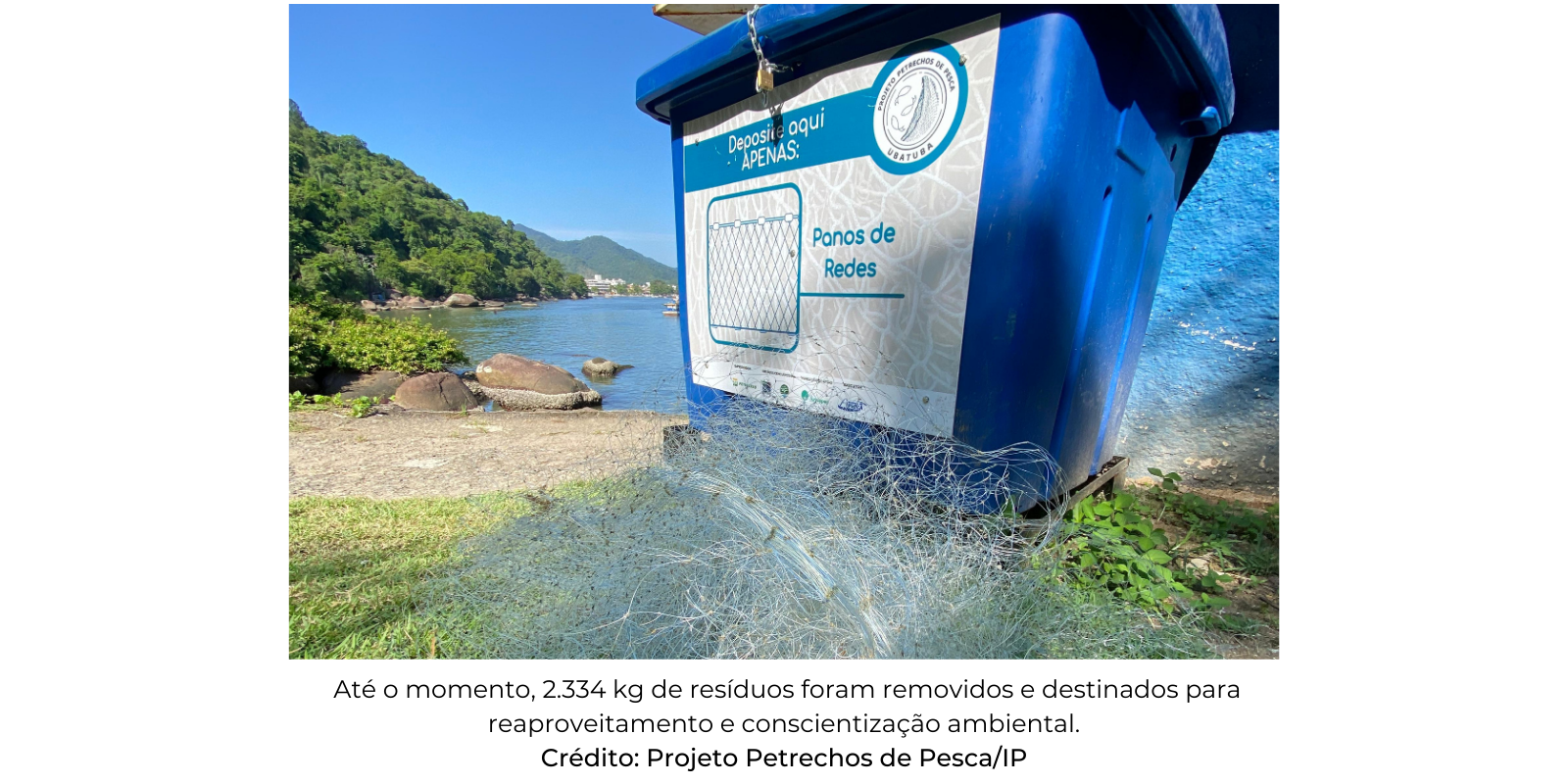 Projeto Petrechos de Pesca avança na gestão de resíduos marinhos no Parque Estadual Ilha Anchieta, em Ubatuba (SP)